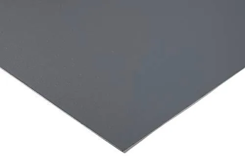 RS PRO Placa de plástico PVC, gris, 6 mm x 1000 mm x 1000 mm/1,47 g/cm³ hasta +60 ºC, completa de RS PRO