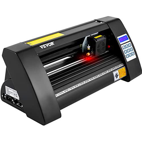 VEVOR Plotter de Corte Posicionamiento Semiautomático de 375 mm Impresora Cortador de Vinilo 9,2kg Plotter de Corte de Vinilo CA 85-264V Vinilo Cortador Letrero Signcut Impresora Vinilo
