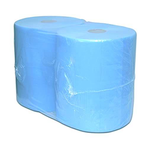 MTS Euro® 108638 - Rollo de papel perforado, 2 capas, color azul